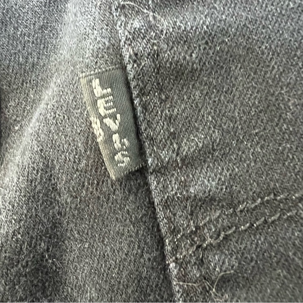 Levis 724 High Rise Straight cropped black jeans 26 - Picture 10 of 14
